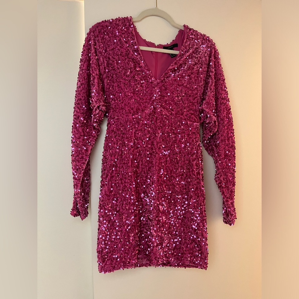 Fun pink sequin dress